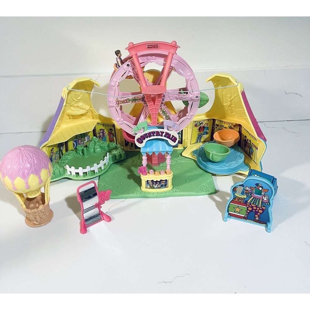Fisher Price Sweet Streets Country Fair Carnival Hot Air Balloon with Extras